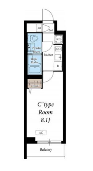 シェル上池台（209） 間取り図画像