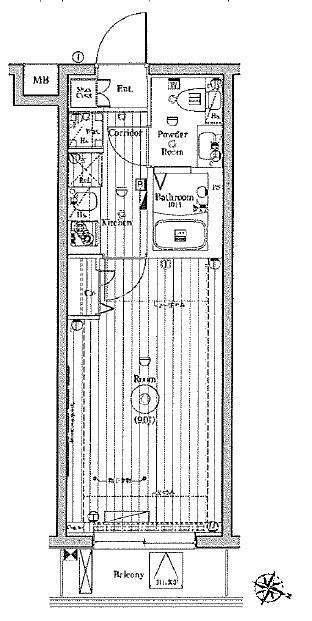 メイクスデザイン西馬込（211） 間取り図画像