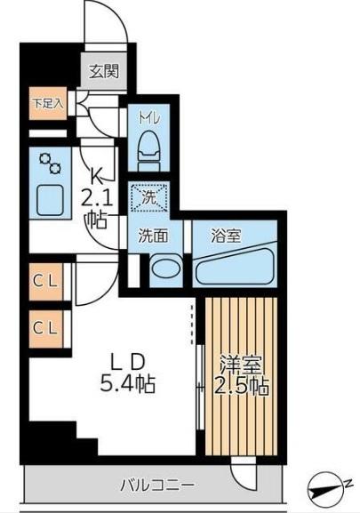 大田区南馬込マンション 間取り図画像