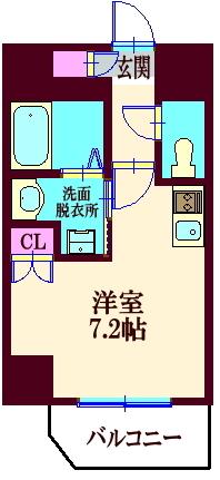 ラクラス中延（303） 間取り図画像