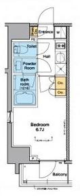 プラウドフラット戸越銀座（1107） 間取り図画像