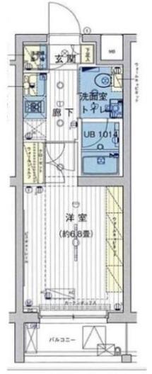 ブライズ上池台（203） 間取り図画像