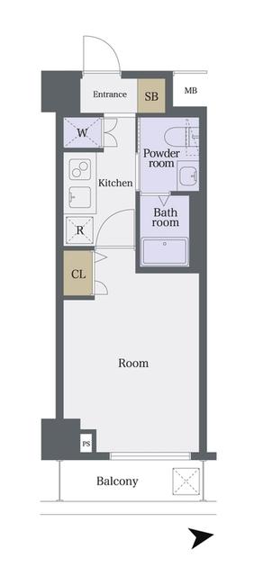 クレアシオン馬込（405） 間取り図画像