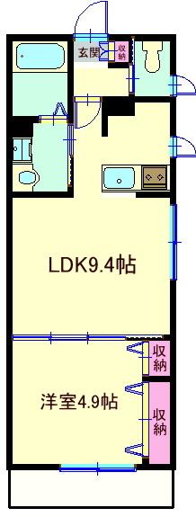 サンハイムサトウ参番館（105） 間取り図画像