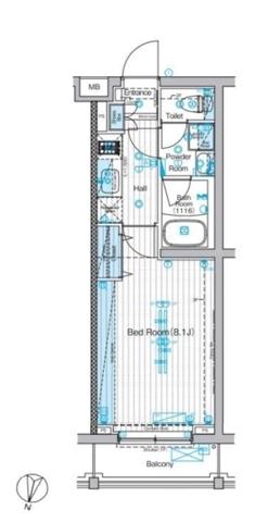 ブライズ大森東ＳＥＩ（206） 間取り図画像