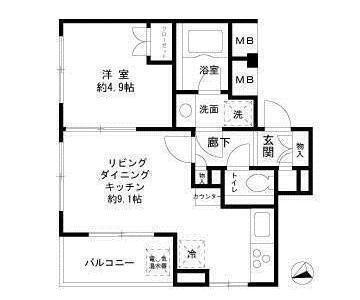 アクティス中目黒トリアード（301） 間取り図画像