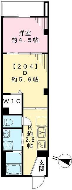 ルポリテ（204） 間取り図画像