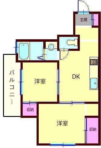 目黒区目黒本町マンション 間取り図画像