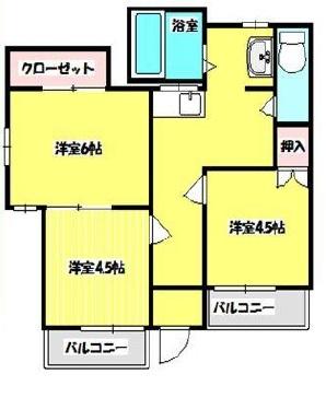 品川区西品川アパート 間取り図画像