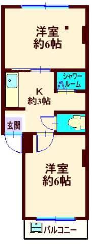 サンハイム荏原（3C） 間取り図画像