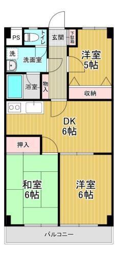 サンハイム 間取り図画像
