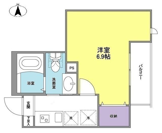 ウェルスクエア中延（203） 間取り図画像