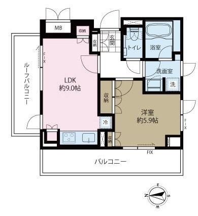 ステラコート洗足（501） 間取り図画像