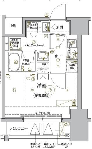 RELUXIA品川西大井（902） 間取り図画像