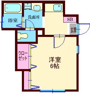 T・Kラビットワン（101） 間取り図画像