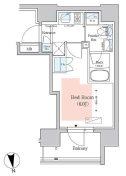 プライムアーバン品川中延（801） 間取り図画像