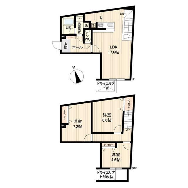 LiveFlat戸越（103） 間取り図画像
