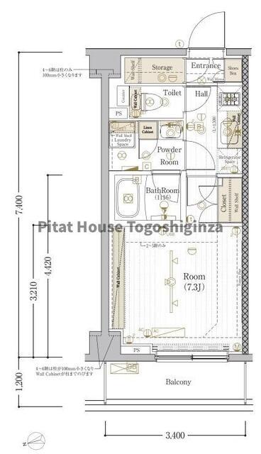 ブライズ西大井DUE（207） 間取り図画像