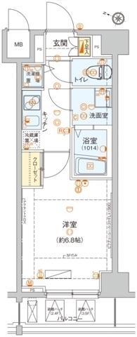 ハーモニーレジデンス池上（211） 間取り図画像