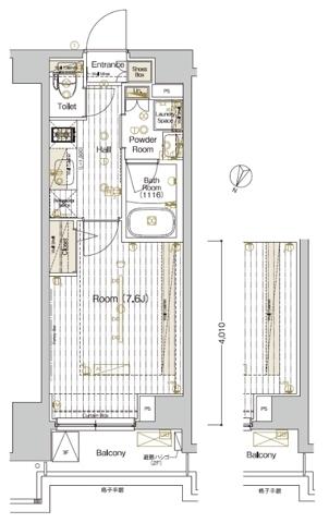 ブライズ雪谷大塚 間取り図画像