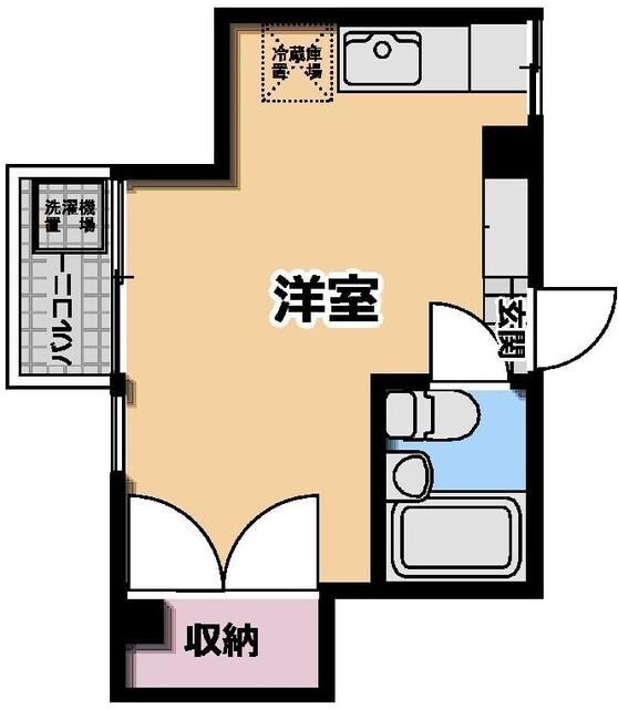 鯨岡マンション 間取り図画像