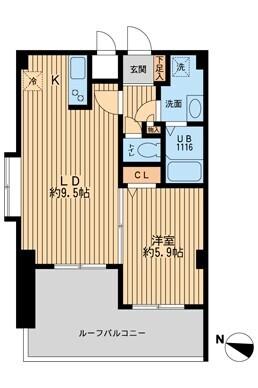 メゾン西馬込（504） 間取り図画像