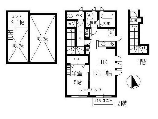 オランジュリー上池台（201） 間取り図画像