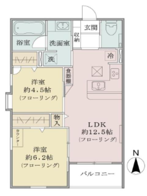 ウッドヴィラ西馬込（104） 間取り図画像