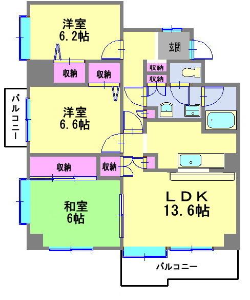 K.S.T.BLD（401） 間取り図画像