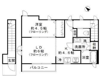 サニーホームズ　B（202） 間取り図画像