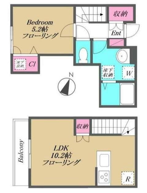 イーリス西大井 間取り図画像
