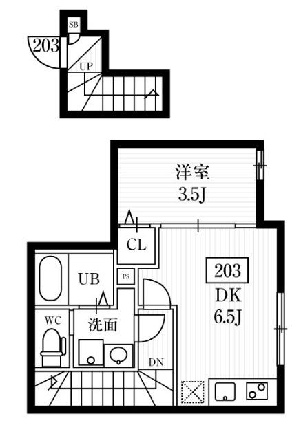 ミハス旗の台（203） 間取り図画像