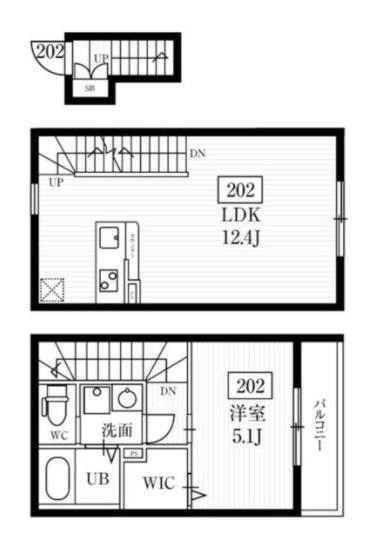ミハス旗の台（202） 間取り図画像