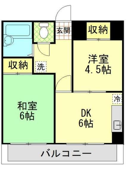 ガーデンハイツ小山（202） 間取り図画像