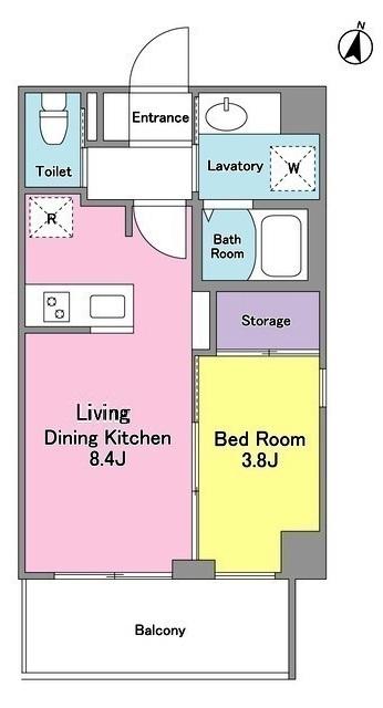 グラース洗足池 間取り図画像