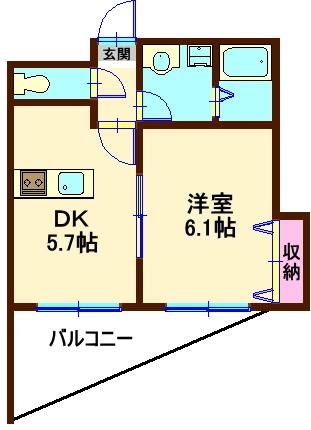 モン・シャトー馬込（202） 間取り図画像