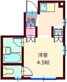 品川区西中延マンション 間取り図画像