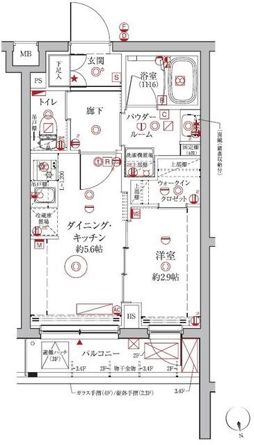 クレイシアIDZ中馬込（209） 間取り図画像