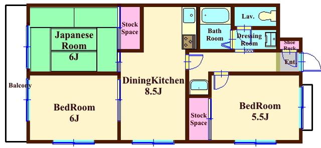 中銀第二東上野マンシオン 間取り図画像