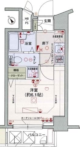 エクセリア旗の台（1003） 間取り図画像