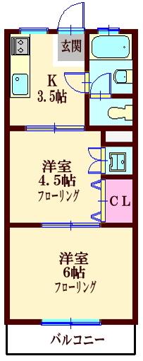 富士コーポ（105） 間取り図画像