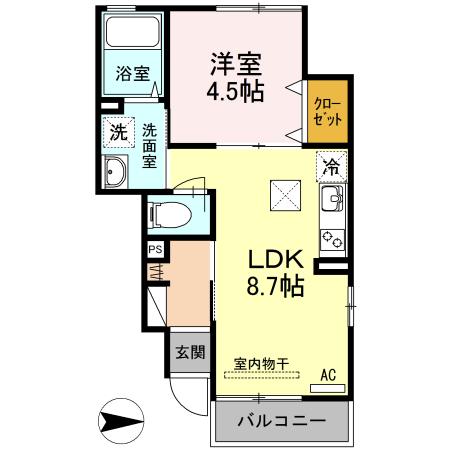 ブランシュ品川（101） 間取り図画像
