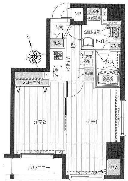 フェニックス五反田（313） 間取り図画像