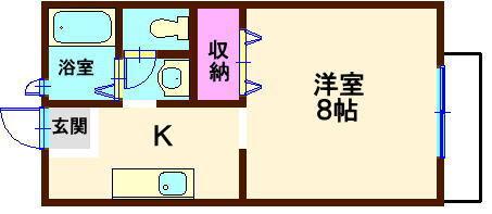 ヴァリューハクラク（202） 間取り図画像