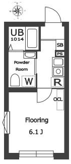 品川区二葉マンション 間取り図画像