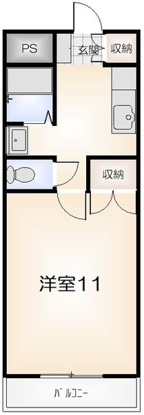 コーポ大原５ 間取り図画像