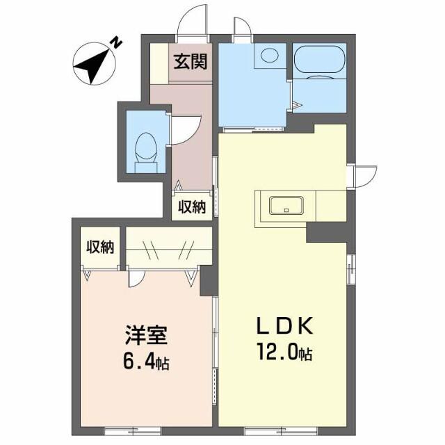 シャーメゾンエピナールⅢ番館　B 間取り図画像