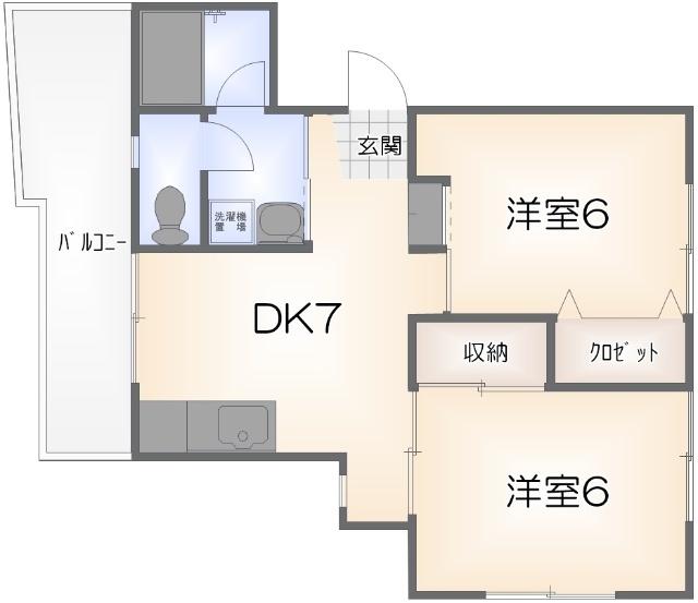 第12浜の前マンション 間取り図画像