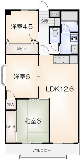 東洋ハイツパートⅡ（510） 間取り図画像