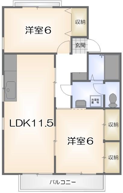 セジュール文化の森　B 間取り図画像